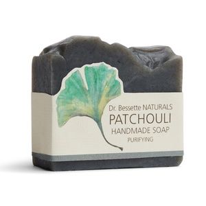 3 Bar Set Vegan Patchouli Soap with Charcoal for Oily Skin